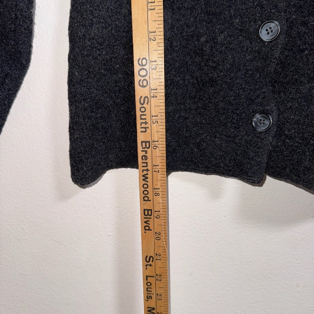 Evan Picone 100% Wool Cropped Jacket Gray Size M - Picture 6 of 9